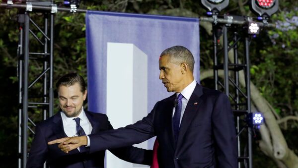 Obama et DiCaprio - Sputnik Afrique