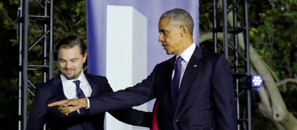 Obama et DiCaprio - Sputnik Afrique
