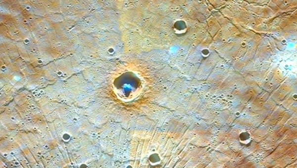 Le fragment du bassin Caloris dans la partie orientale de Mercure vu par la MESSENGER - Sputnik Afrique