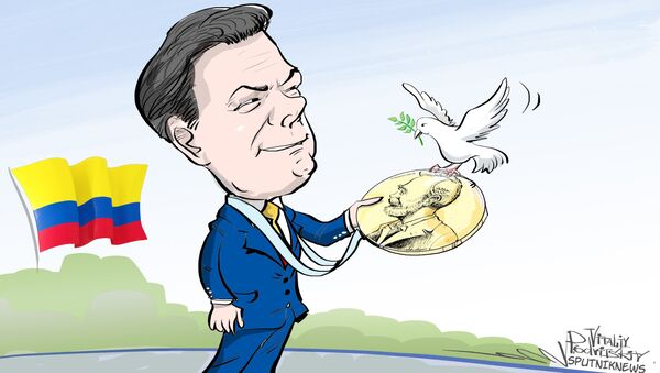 Le Nobel de la paix attribué au président colombien Santos - Sputnik Afrique