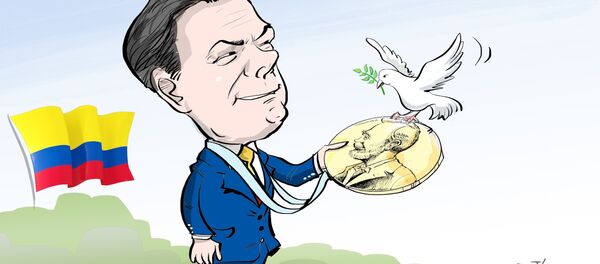Le Nobel de la paix attribué au président colombien Santos - Sputnik Afrique