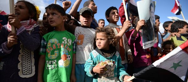 Distribution de l'aide humanitaire russe en Syrie - Sputnik Afrique