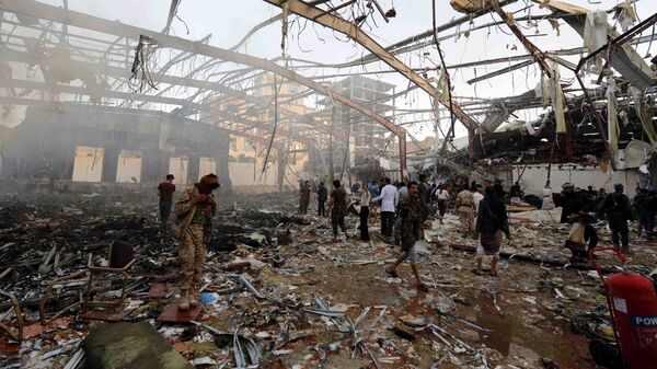 Conséquences d'une attaque saoudienne à Sanaa (archives) - Sputnik Afrique