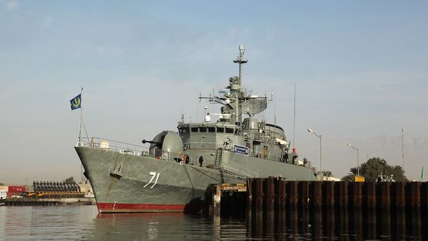 A picture taken on February 21, 2009 shows Iranian warship Alvand in the Gulf. Egypt's Suez Canal Authority on February 17, 2011 said it has received no request to allow Iranian warships passage to the Mediterranean, after Israel said two vessels were on their way. - Sputnik Afrique