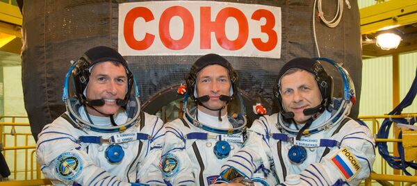 Expedition 49: Sergueï Ryzhikov, Andreï Borisenko, Shane Kimbrough Sept. 9, 2016. Expedition 49: Sergueï Ryzhikov, Andreï Borisenko, Shane Kimbrough Sept. 9, 2016. - Sputnik Afrique
