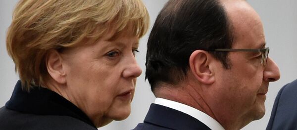 Angela Merkel et François Hollande - Sputnik Afrique