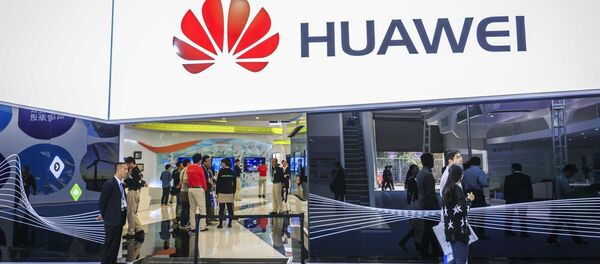 Le stand de Huawei au Salon PT/EXPO China 2014 - Sputnik Afrique