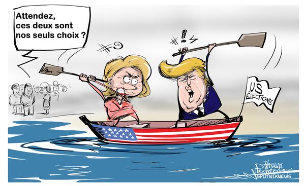 Trump remporte le dernier débat face à Clinton   - Sputnik Afrique