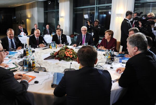 Встреча лидеров стран нормандской четверки в Берлине - Sputnik Afrique