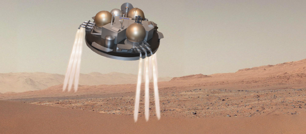 Atterrissage sur Mars (vue d'artiste). - Sputnik Afrique