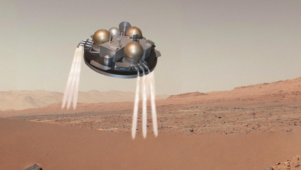 Atterrissage sur Mars (vue d'artiste). - Sputnik Afrique