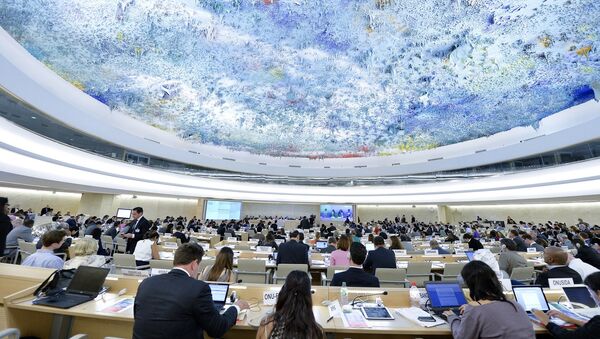 A general view during of the Presentation of the report on the situation in Syria at the Twenty-Seventh session of the Human Rights Council. 16 September 2014. - Sputnik Afrique