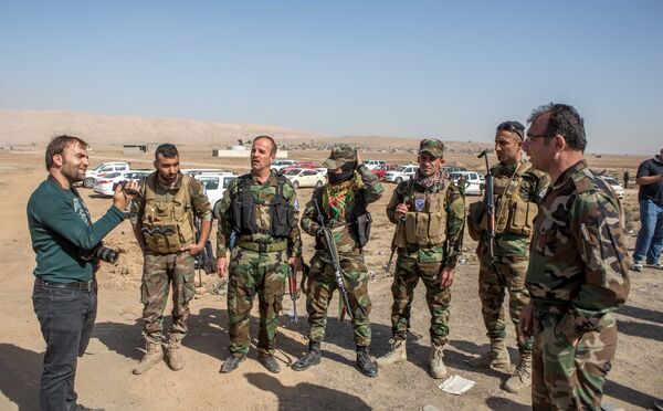 Militants assyriens lors de l'opération de libération de Mossoul - Sputnik Afrique