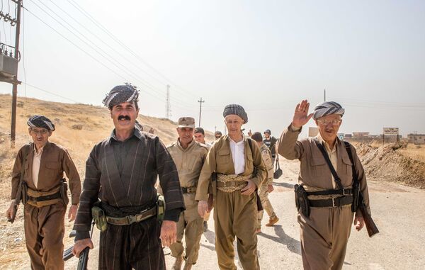 Militants peshmerga lors de l'opération de libération de Mossoul - Sputnik Afrique