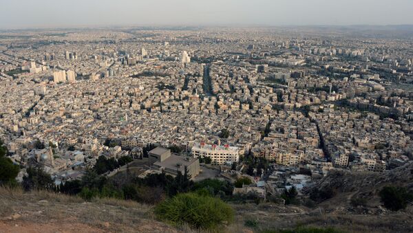 Вид на Дамаск с горы Кассион. - Sputnik Afrique