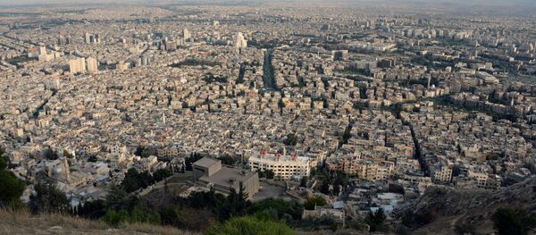 Вид на Дамаск с горы Кассион. - Sputnik Afrique