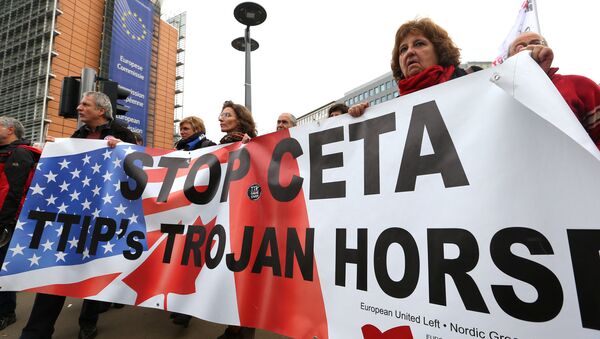 La manifestation contre le CETA - Sputnik Afrique