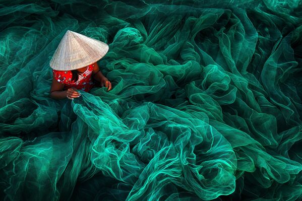 Фотография Phan Rang Fishing Net Making вьетнамского фотографа Danny Yen Sin Wong - Sputnik Afrique