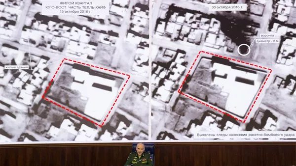 Photo de l’école de Tell-kayf, à 14 kilomètres au nord de Mossoul, endommagée par les frappes de la coalition US - Sputnik Afrique
