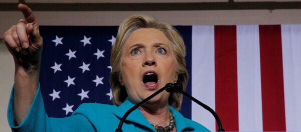 US Democratic presidential nominee Hillary Clinton speaks at a campaign rally in Daytona Beach, Florida, US October 29, 2016. - Sputnik Afrique