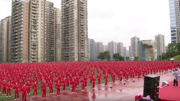 50,000 Chinese dance to a new world record - Sputnik Afrique
