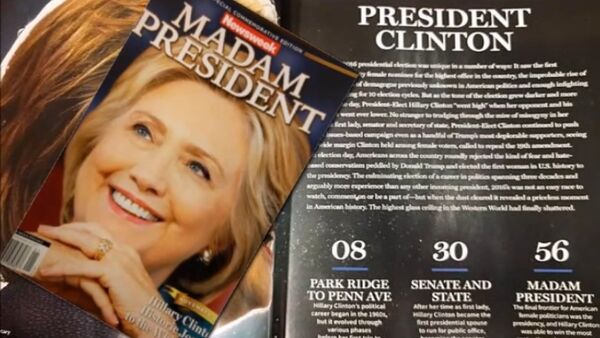 La Une de Newsweek annonçant la victoire d'Hillary provoque un tollé - Sputnik Afrique