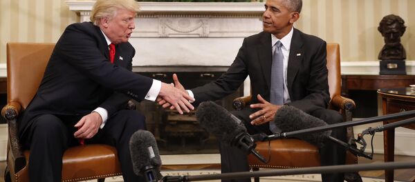 Donald Trump (à gauche) et Barack Obama - Sputnik Afrique