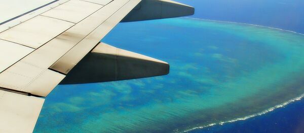 The Great Barrier Reef through the airplane window - Sputnik Afrique