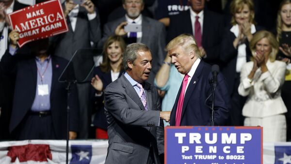Donald Trump et Nigel Farage - Sputnik Afrique