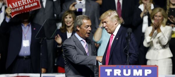 Donald Trump et Nigel Farage - Sputnik Afrique