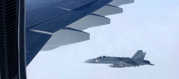 Dos cazas F-18 suizos se aproximan al avión gubernamental de Rusia - Sputnik Afrique