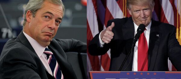 Nigel Farage et Donald Trump - Sputnik Afrique