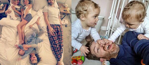 Simon Hooper et ses enfants Simon Hooper et ses enfants - Sputnik Afrique