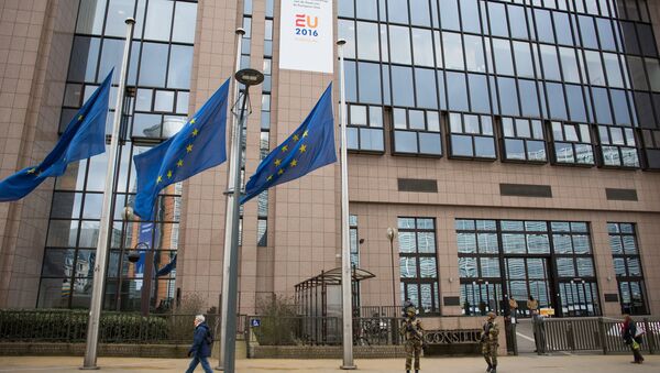 The European Parliament building in Brussels. (File) - Sputnik Afrique