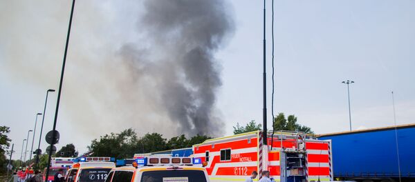 L'incendie à Düsseldorf - Sputnik Afrique
