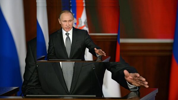 Le président russe Vladimir Poutine, 11 décembre 2015 - Sputnik Afrique