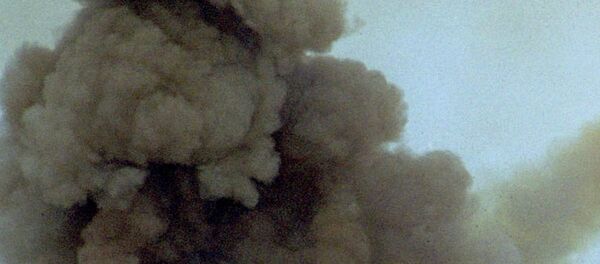 FILE -- An anti-aircraft defense missile C-75 that Ukrainian military is armed with is seen on this file photo made during military training in the Ukrainian Crimean peninsula Oct.12, 1999. - Sputnik Afrique