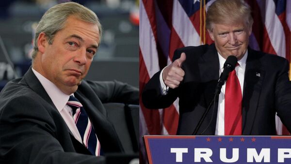 Nigel Farage et Donald Trump - Sputnik Afrique