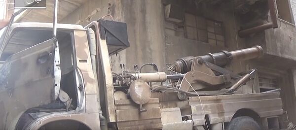Syrie: à court d'armes, les terroristes tirent avec un canon du XIXe siècle - Sputnik Afrique