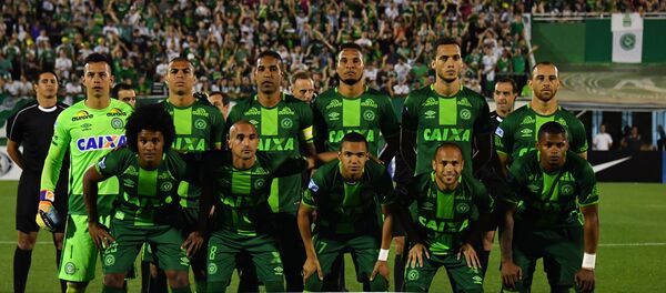 Los jugadores de Chapecoense brasileño durante el partido contra San Lorenzo argentino el 23 de noviembre de 2016 - Sputnik Afrique