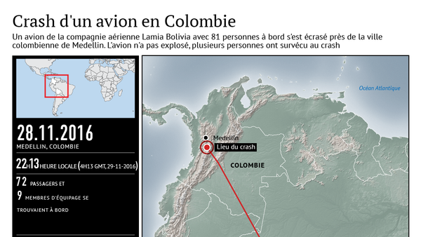 Crash d`un avion en Colombie - Sputnik Afrique