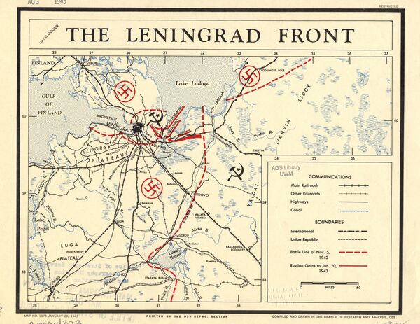 Le Front de Leningrad, 1943  - Sputnik Afrique