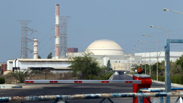 A general view shows the reactor building at the Bushehr nuclear power plant in southern Iran, 1200 kms south of Tehran, on August 20, 2010 - Sputnik Afrique