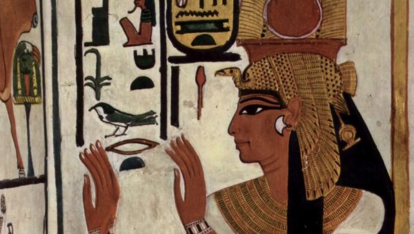 Néfertari sur la paroi de son tombeau. - Sputnik Afrique