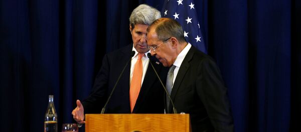 John Kerry et Sergueï Lavrov - Sputnik Afrique