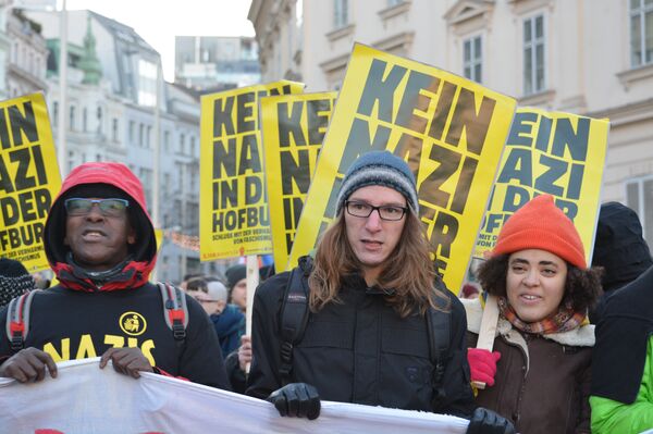 une manifestation de protestation contre Norbert Hofer - Sputnik Afrique