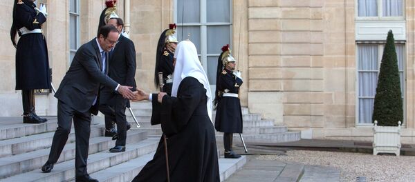 Le Patriarche de Moscou Cyrille reçu à l'Élysée - Sputnik Afrique