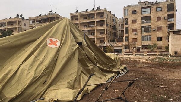 Hôpital mobile russe bombardé par l'opposition syrienne à Alep - Sputnik Afrique