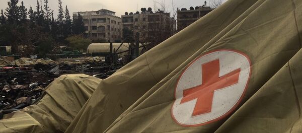 Мобильный госпиталь Минобороны РФ в Алеппо подвергся обстрелу - Sputnik Afrique