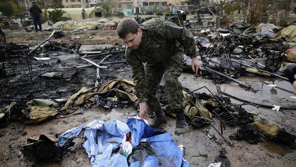 Les conséquences du bombardement d'un hôpital mobile russe à Alep - Sputnik Afrique